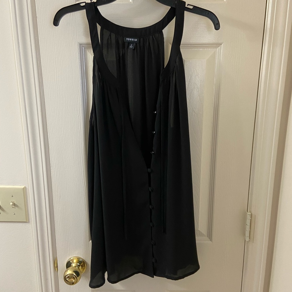 Black tank top